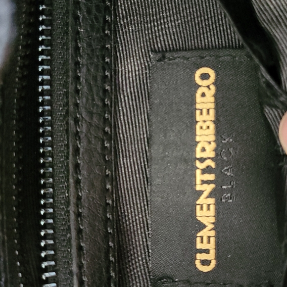 CLEMENTS RIBEIRO Black Pebbled Leather Cross-Body/Shoulder Bag - Picture 10 of 13
